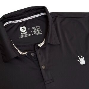 Jerry Garcia x Section 119 Mens XXXL Black Long Sleeve Polo Shirt YZ-1451-220805